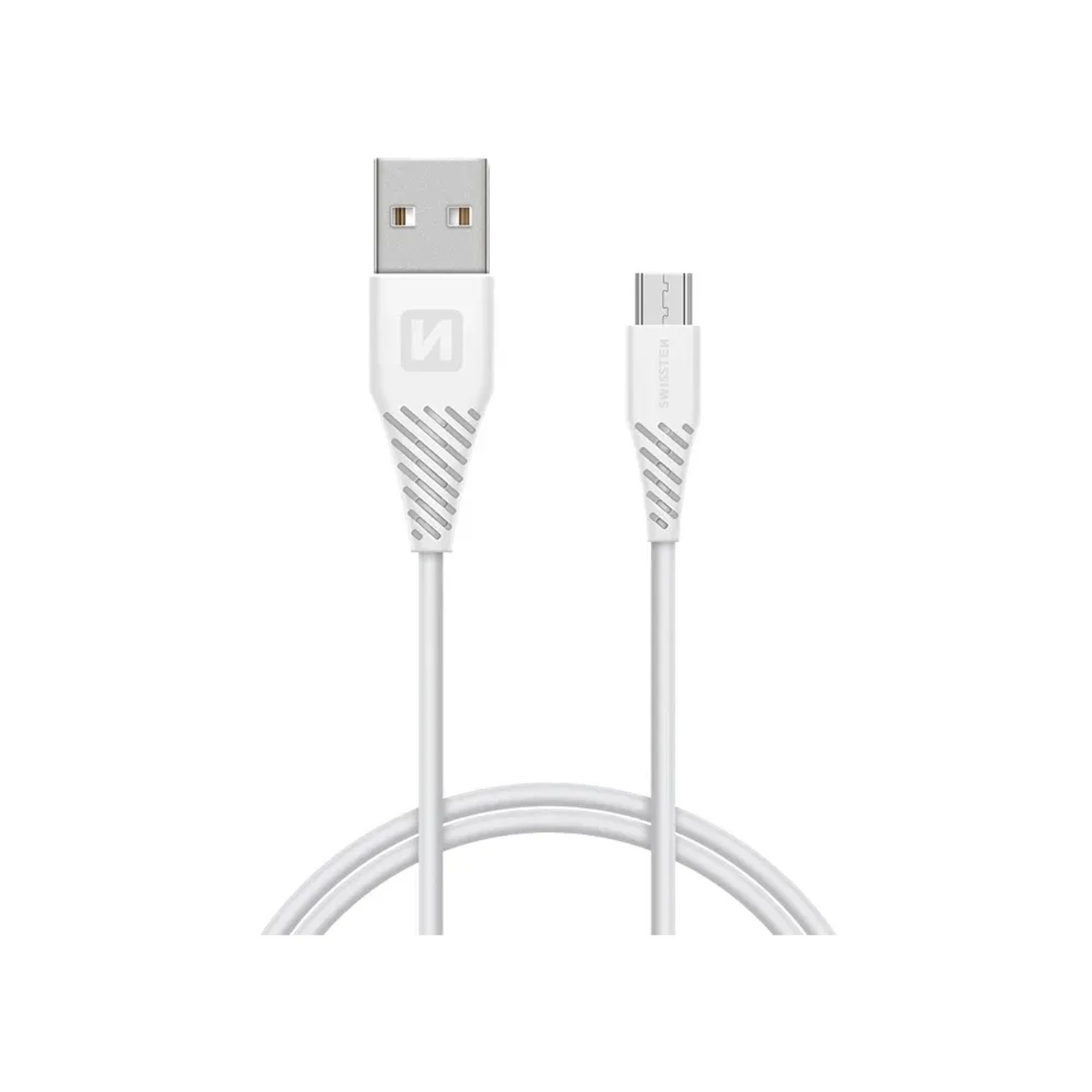 E-shop SWISSTEN Dátový kábel, USB-A / Micro USB, 1,5 m, biely