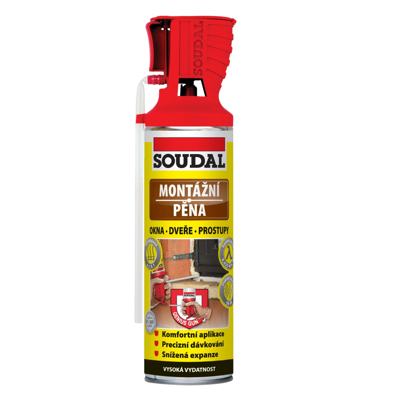 E-shop SOUDAL Montážna pena Genius gun 500 ml