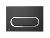 RAVAK WC ovládacie tlačidlo Chrome čierne