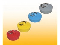 Umývadlová zátka priemer 39 mm s polkrúžkom, červená