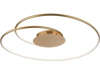 Paul Neuhaus LED stropné svietidlo NASTRO zlaté pr. 70 cm