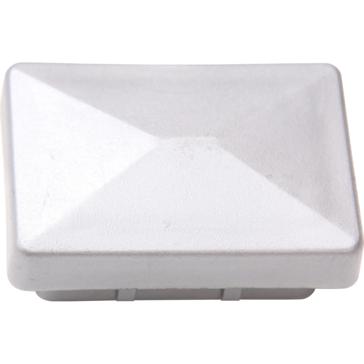 E-shop Náhradné kryty stĺpikov, plast, 60 x 40 mm strieborné