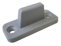 Náhradný klzák TopLine 25 pre drážkované posuvné dvere plast sivý, 3 ks