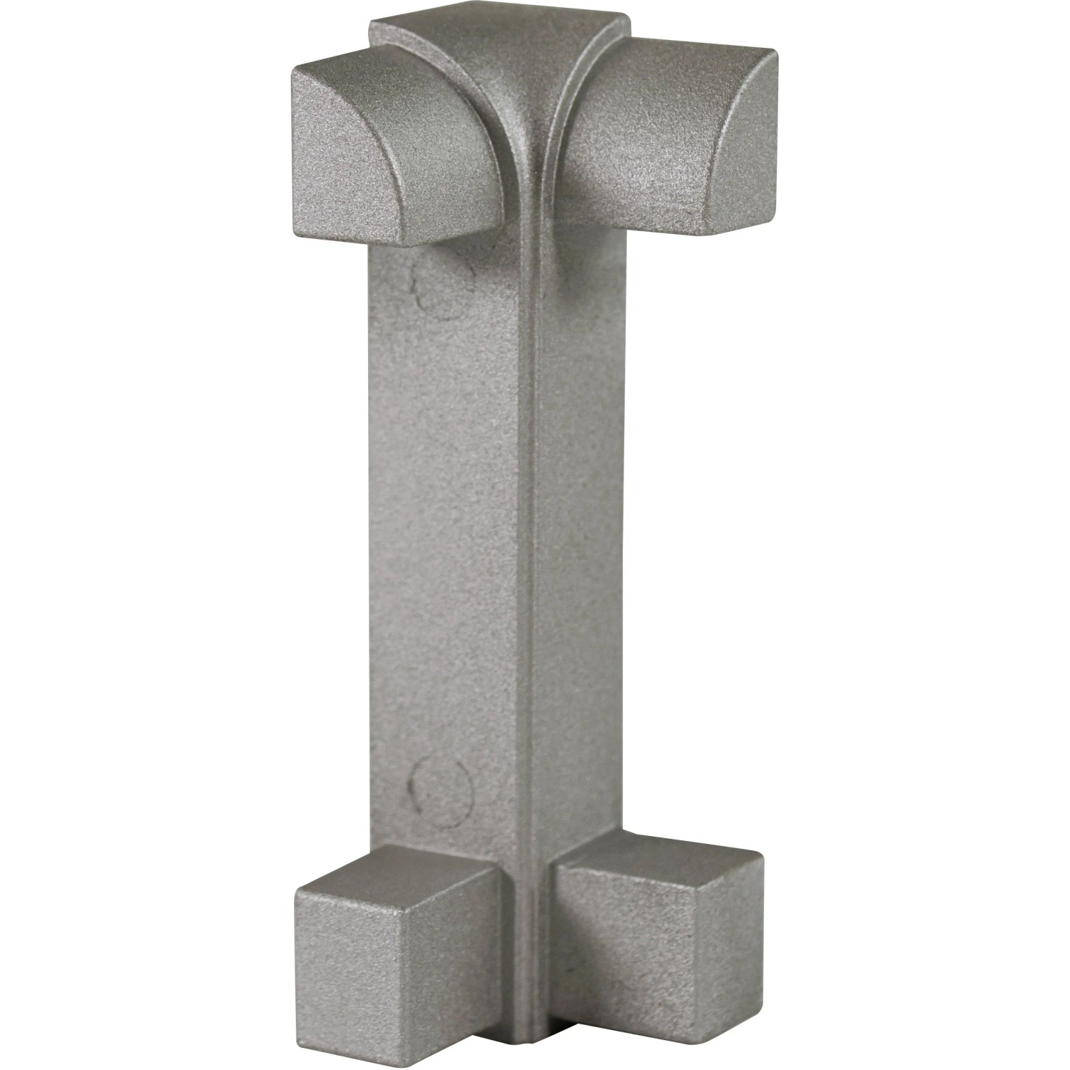 E-shop Fuchs Design Hliníkový sokel - vnútorný roh, strieborný matný, 7 cm