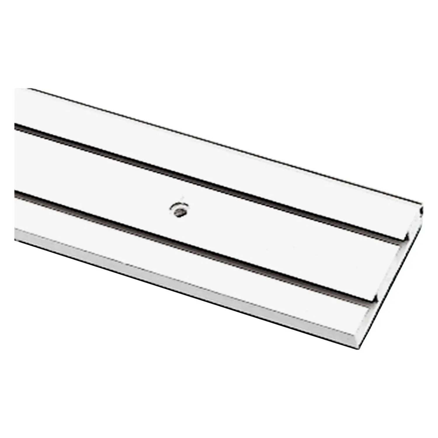 E-shop GARDINIA Záclonová koľajnička GE2 plastová s MDF jadrom, biela, 77 mm x 180 cm