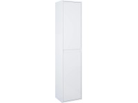 Maximus Vysoká kúpeľňová skrinka Sisi, 2 dvierka, matná biela, 35 cm