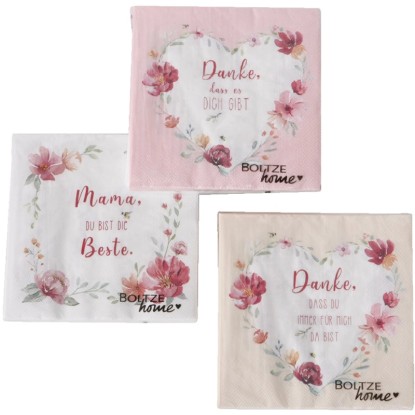 Boltze Obrúsky Elsie rôzne druhy 20 ks