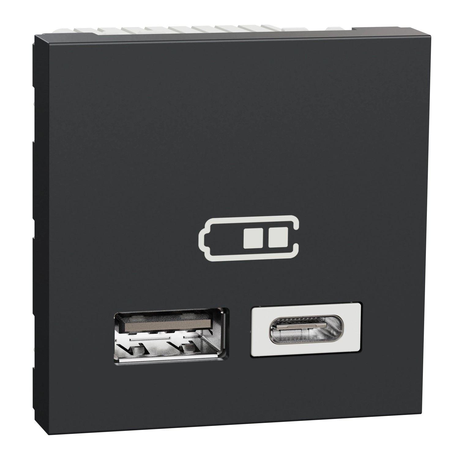 Schneider Electric Dvojitá nabíjacia zásuvka USB-A + USB-C Unica, 2M ...