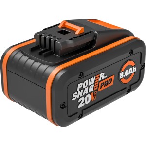 Náhradná batéria Worx PowerShare Pro 20V 8.0 Ah pre elektrické náradie.