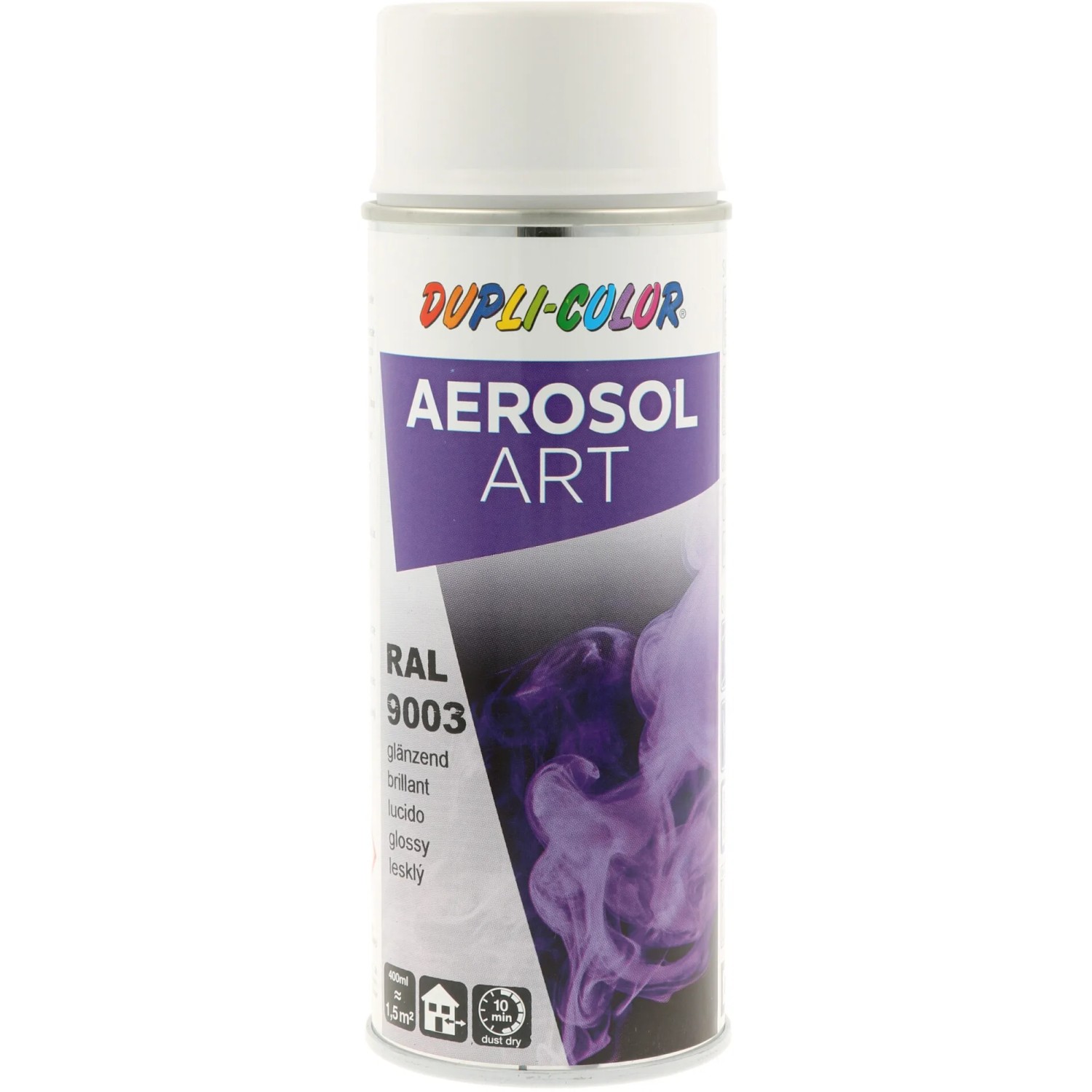 E-shop DUPLI-COLOR Lak v spreji AEROSOL ART (9003) signálna biela 400 ml