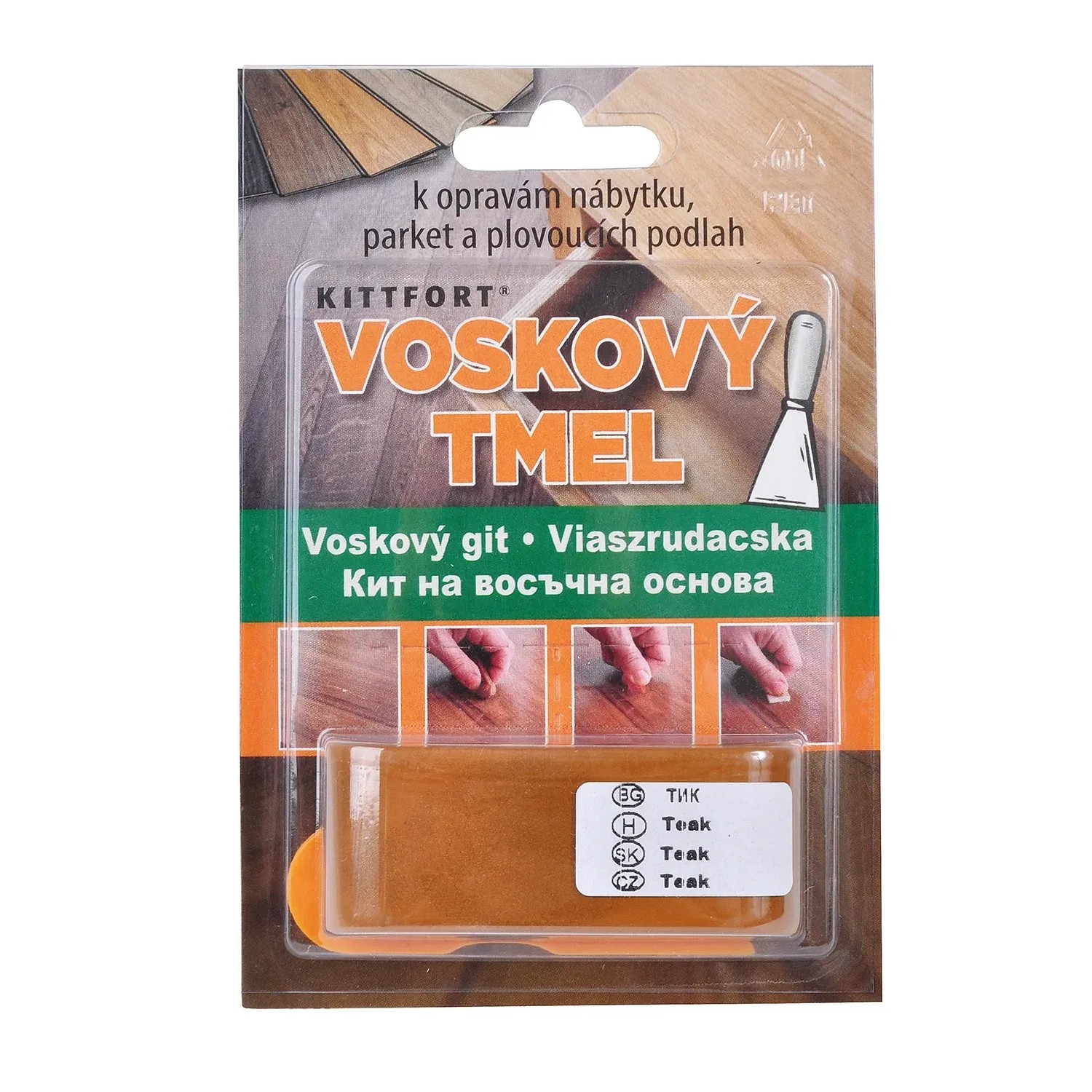 E-shop Kittfort Voskový tmel Profi teak