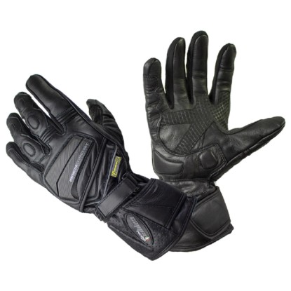 Cappa Racing Pánske dlhé kožené moto rukavice Detroit, S