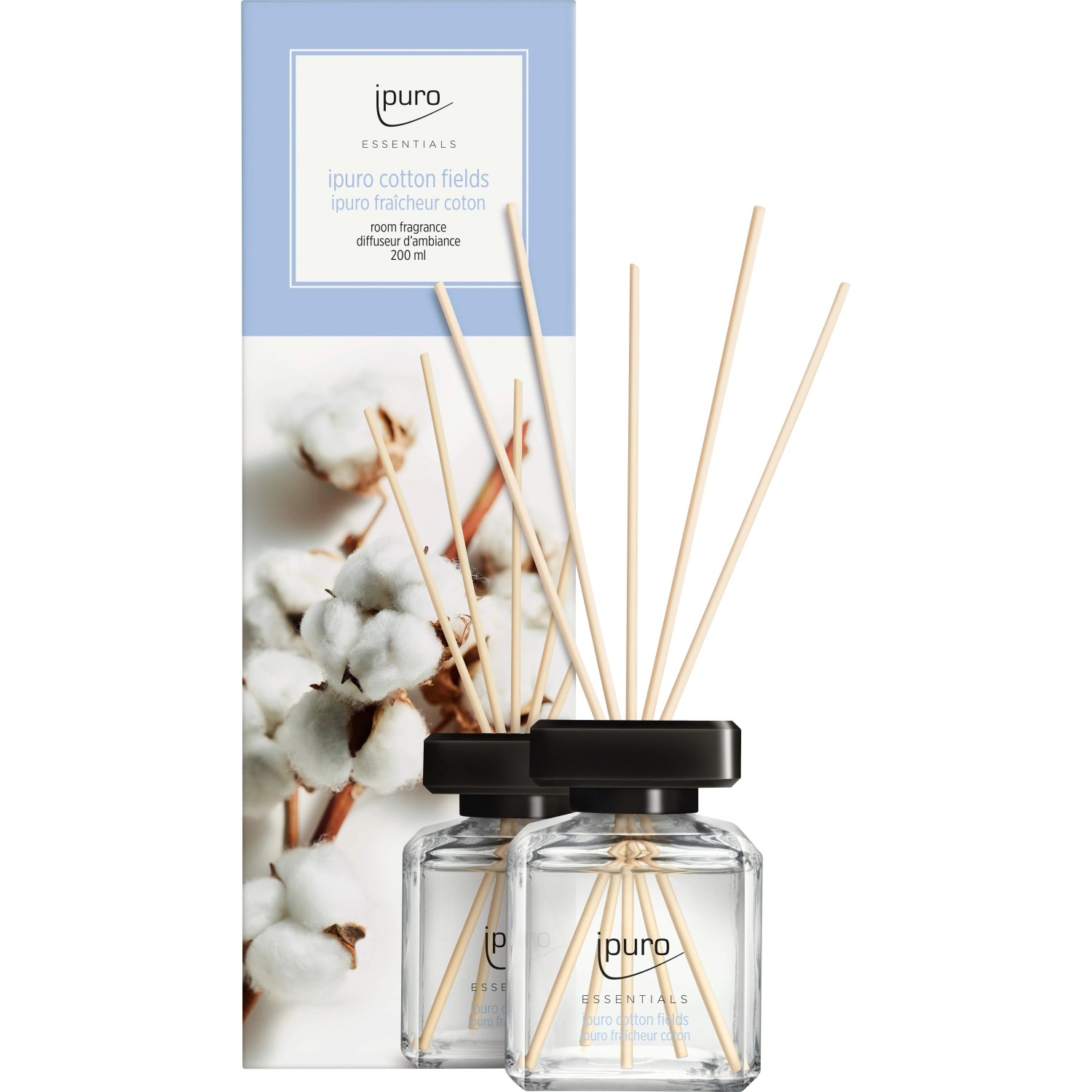 E-shop Ipuro Aroma difuzér Essentials, Cotton Fields, 200 ml