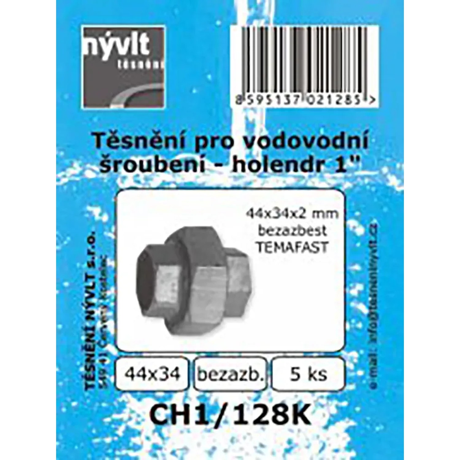 E-shop Súprava plochých tesnení holendru 1 bezazbest, 5 ks
