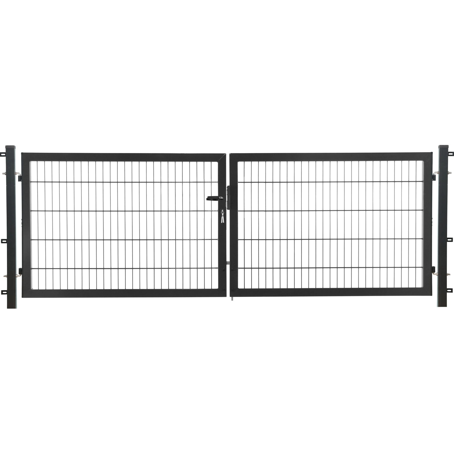 E-shop Dvojkrídlová brána Comfort z jednoduchého zváraného pletiva antrac. 100 x 300 cm