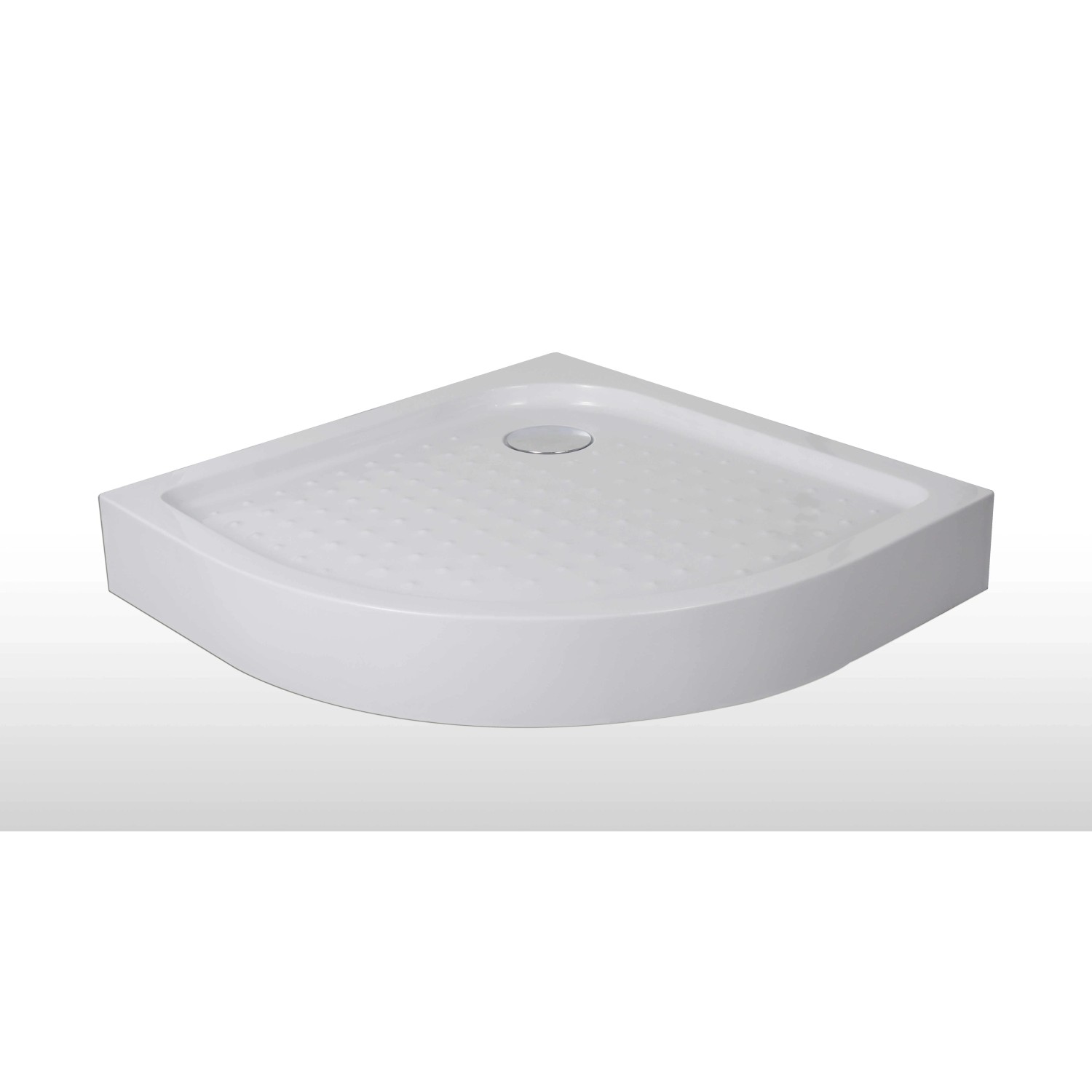 E-shop Sanotechnik Sprchová vanička s krytom T80W, štvrťkruh, 80 x 80 x 12,5 cm