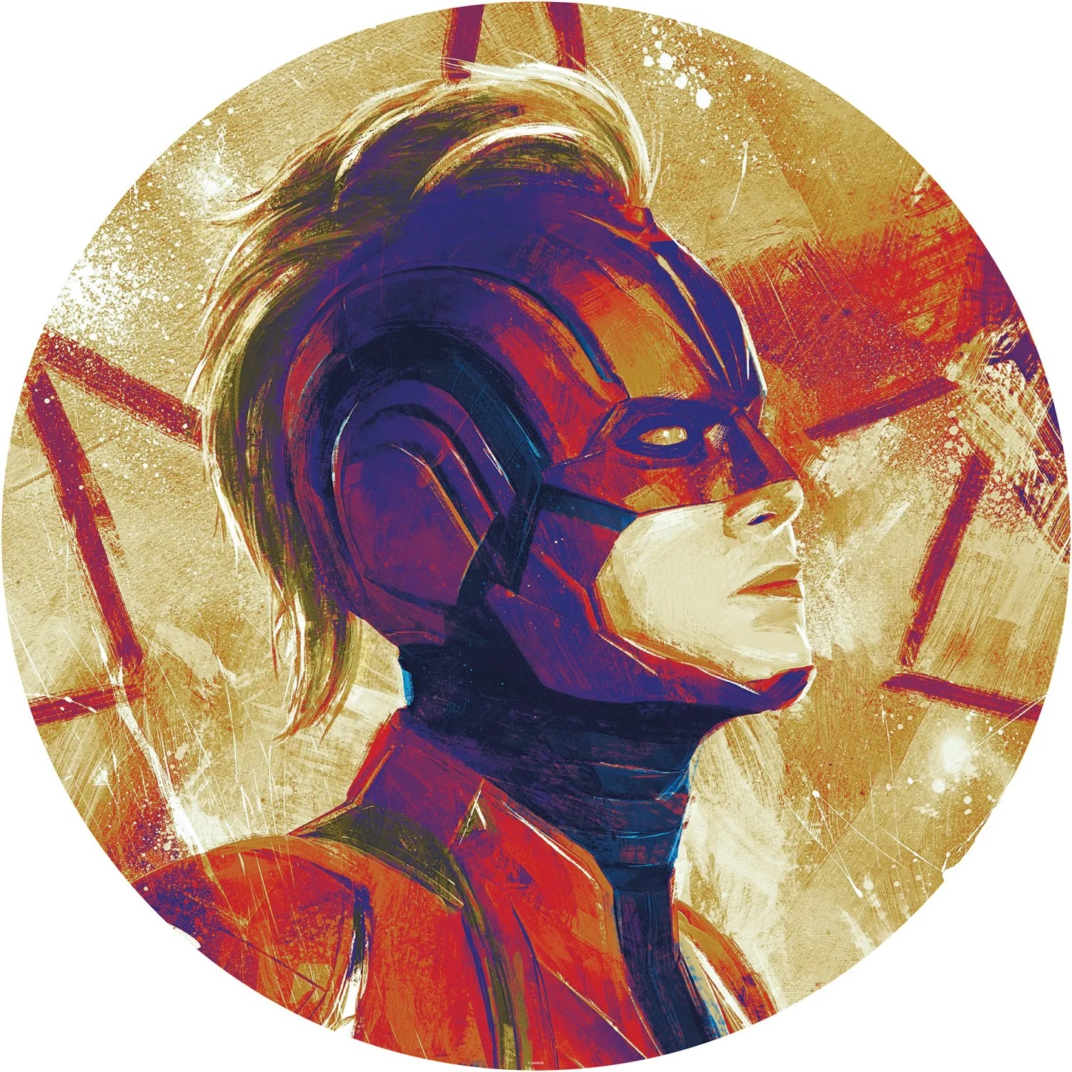 E-shop Komar Samolepiaca vliesová fototapeta Dot Avengers Painting Captain Marvel Helme
