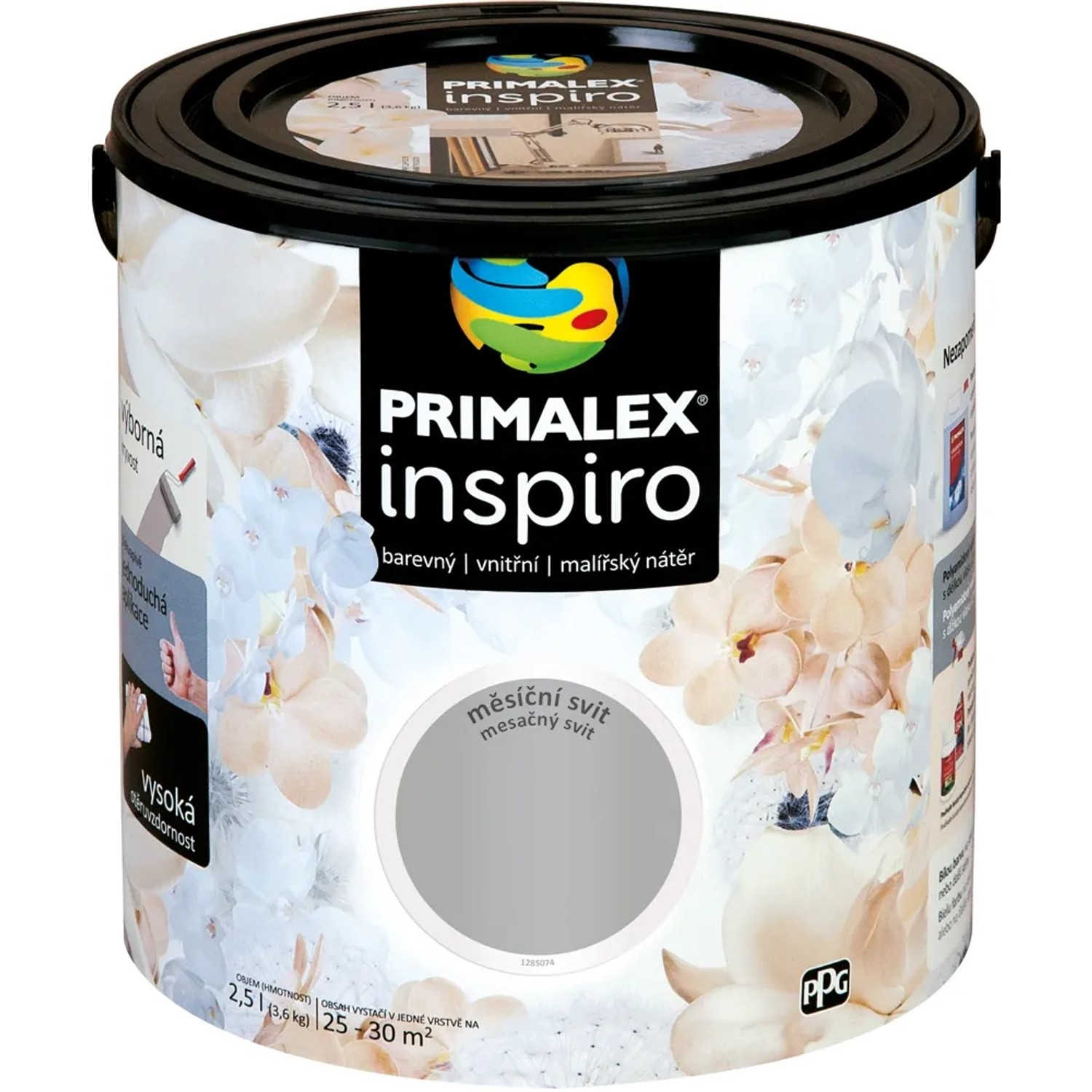 E-shop PRIMALEX Farebný vnútorný maliarsky náter Inspiro mesačný svit 2,5 l
