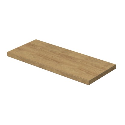 INTEDOOR Umývadlová doska BEE bez výrezu, š. 120 cm, dub Hickory