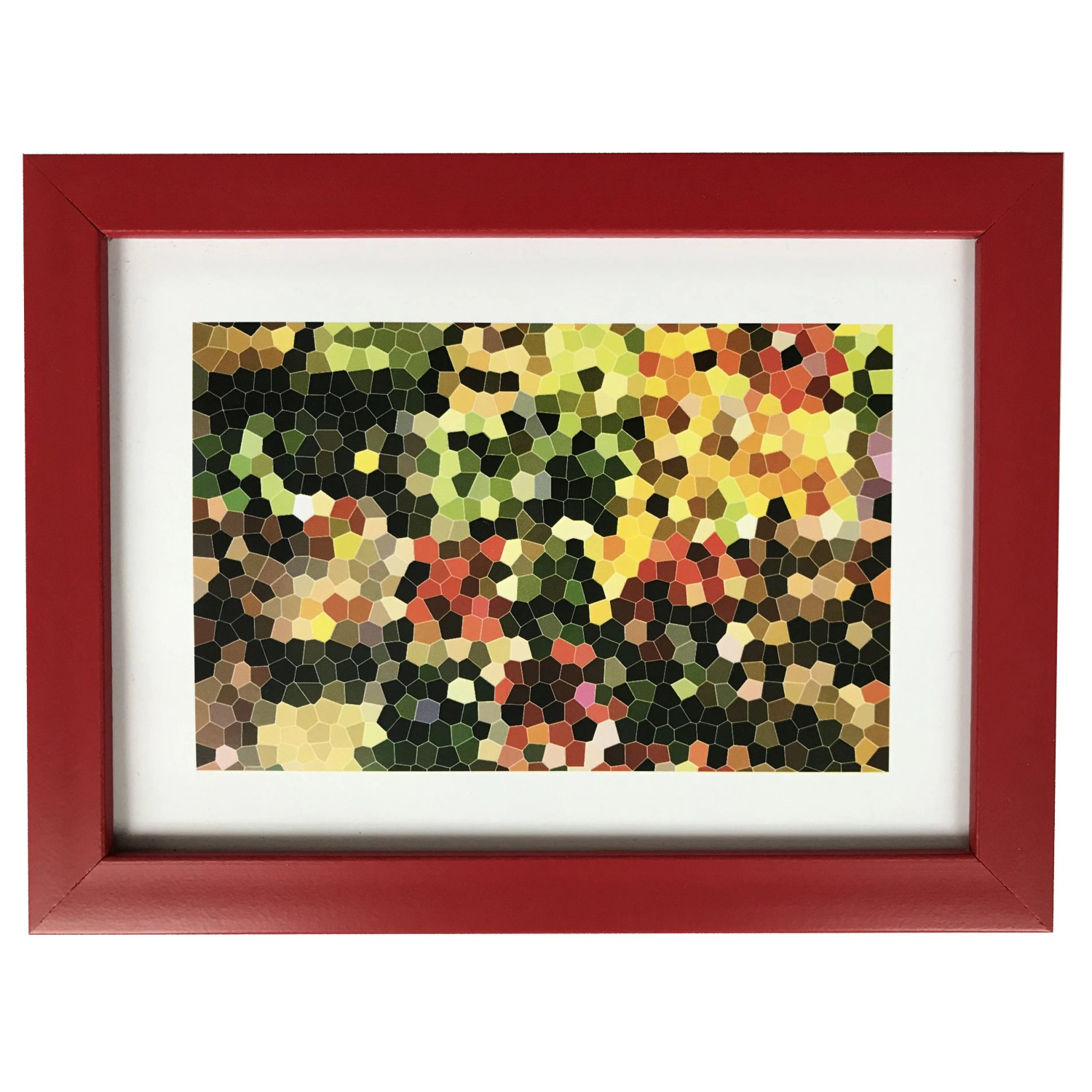 E-shop Bondecor Fotorám plastový, lišta 16,11 mm, červený, 10 x 15 cm