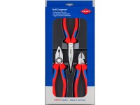 Knipex Montážny set kombin., štiepacích a polovič. klieští, 170 x 370 x 40 mm