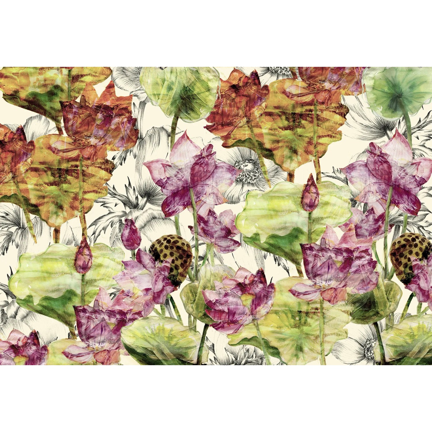 E-shop Komar Vliesová fototapeta Lotus 368 x 248 cm