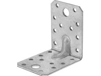Spojovací uholník s výstužným rebrom pozinkovaný 70 mm x 70 mm x 55 mm