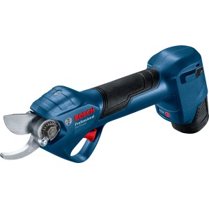 Akumulátorové záhradné nožnice Bosch Professional, modro-čierne, pre presné rezy.