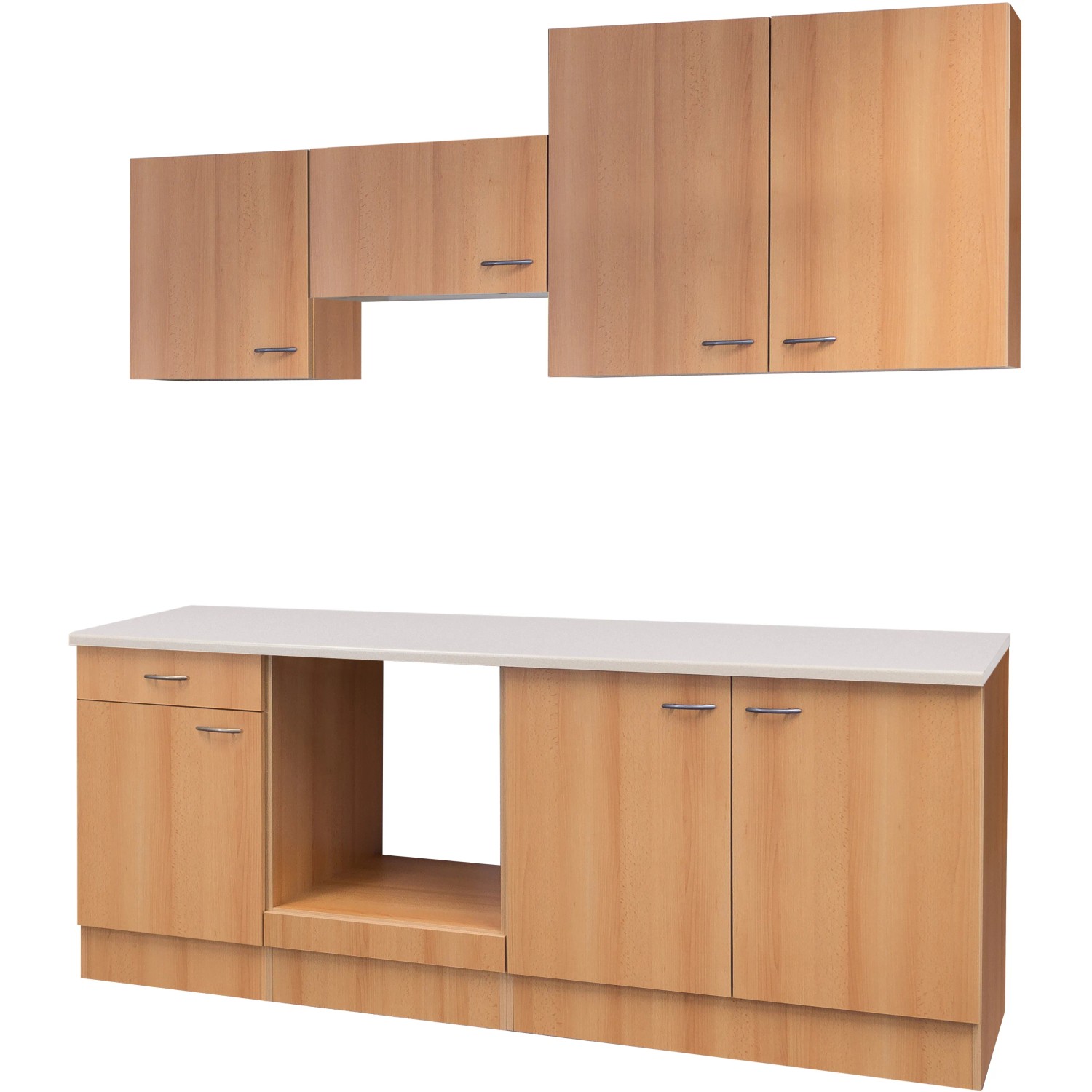 E-shop Flex-Well Kuchyňa Nano 210 cm/typ 3 - bez el.spotrebičov a drezu