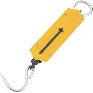 Žltá vrecková pružinová váha LUX do 25 kg na presné meranie v OBI.