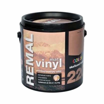 REMAL Vinyl COLOR Mat Prémiový maliarsky náter 220 škoricovo hnedá 3,2 kg