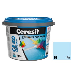 Ceresit CE40 Flexfuga Sky, farba 80, vo vedre. Vhodné pre Spárovací hmoty.