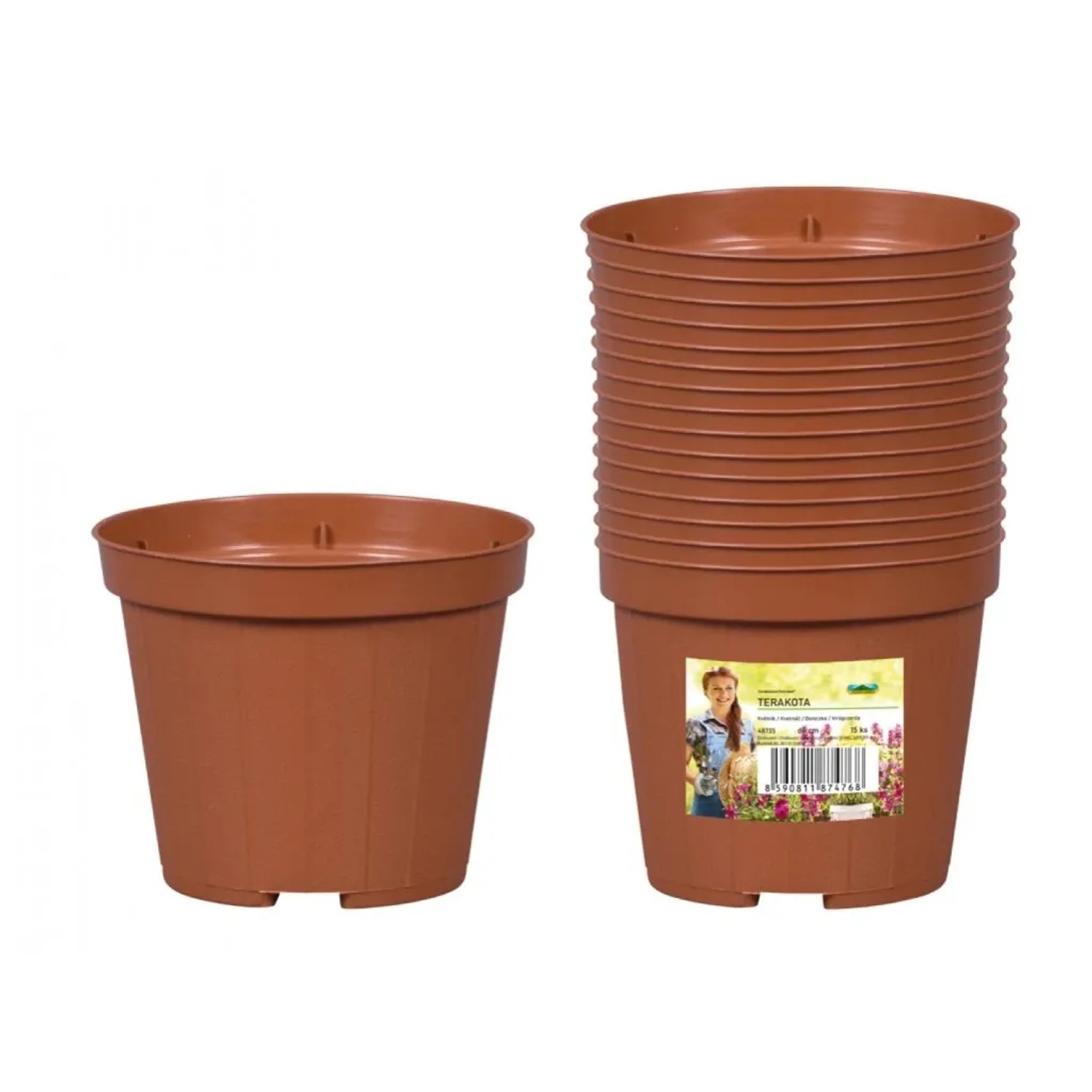 E-shop NOHEL GARDEN Kvetináč výsadbový TERAKOTA, pr. 8 cm, 15 ks