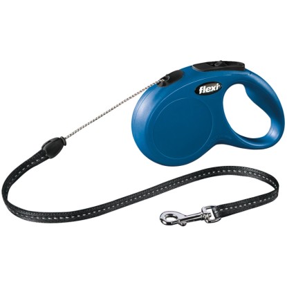 Flexi Vôdzka navíjacia lanková New Classic, veľkosť S, 5 m, modrá