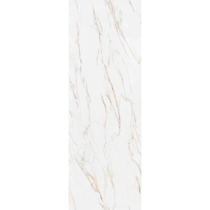 Decoflooring SPC stenový panel vzhľad mramor bielo-zlatý, 260x90 cm, na obklad stien.