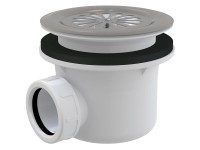 Alcadrain Sifón vaničkový s nerezovou mriežkou priemer 90 mm Alcadrain Sifón vaničkový s nerezovou mriežkou priemer 90 mm