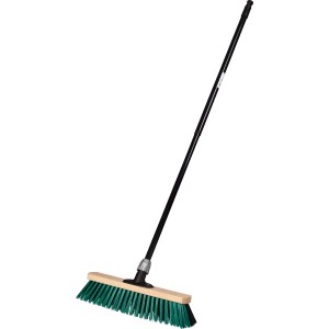 Záhradná a cestná metla Elaston 40 cm s teleskopickou tyčou na vonkajšie čistenie.