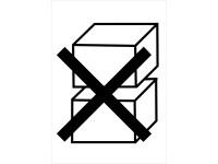 Tabuľka Nestohovat/do not stack 105 mm x 74 mm