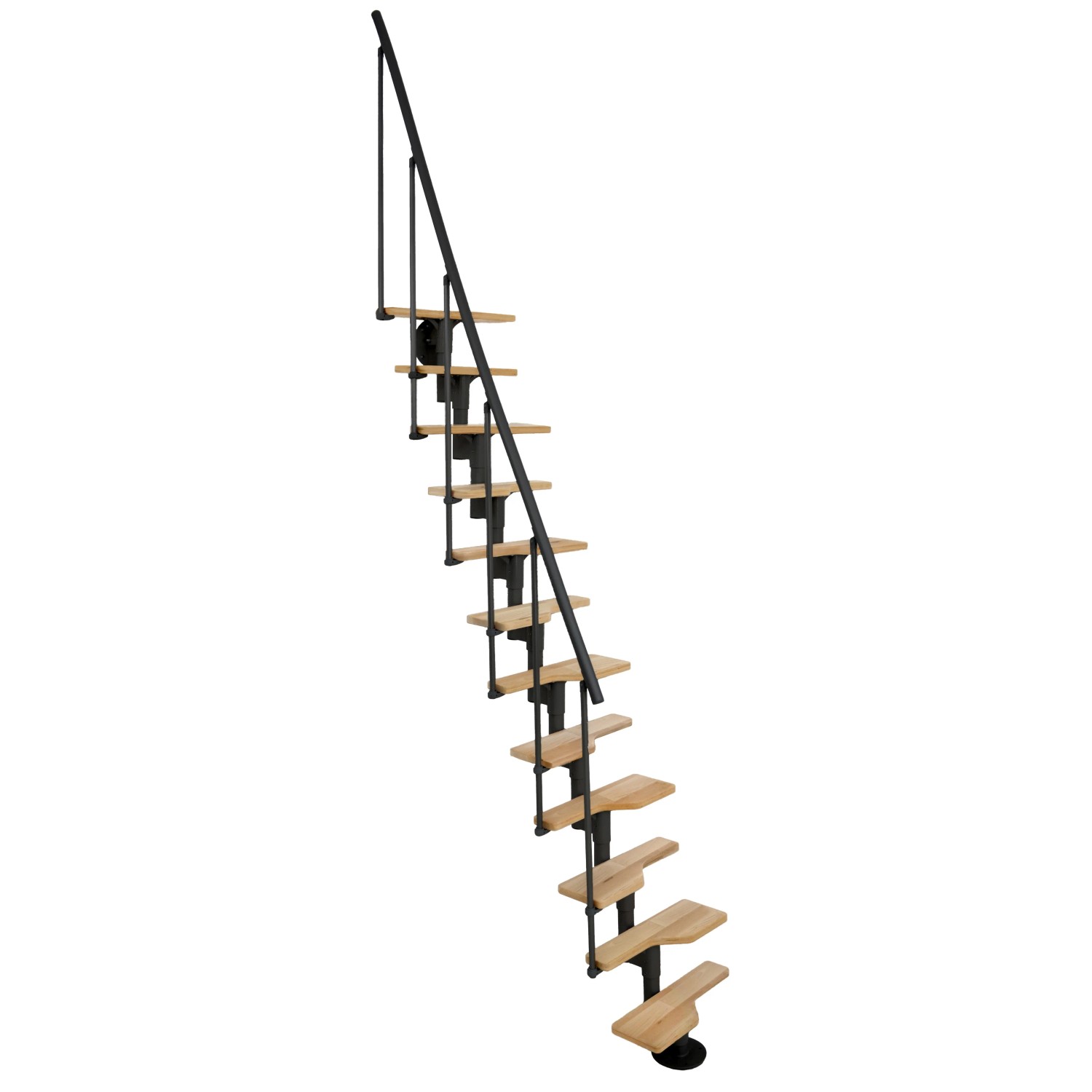 E-shop Minka STAIRS Modulové schodisko Vienna buk/čierna, 293,8 cm