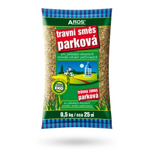 Balenie trávneho semena pre parkové trávniky, 0,5 kg. Ideálne pre strednú záťaž.