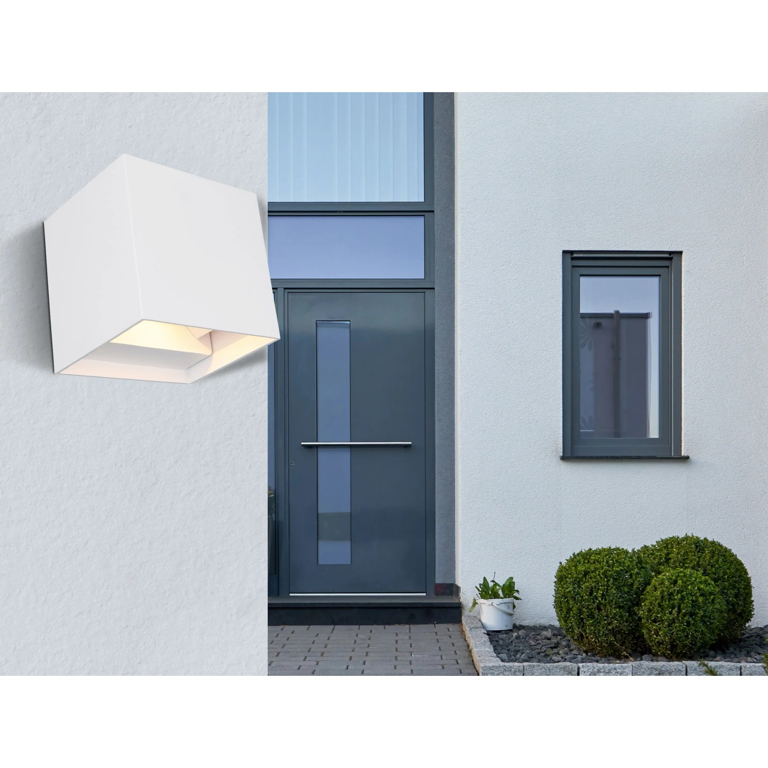GLOBO LED vonkajšie svietidlo VERONIKA biela 3W 290lm 3000 K, 100 x 100 x 100 mm
