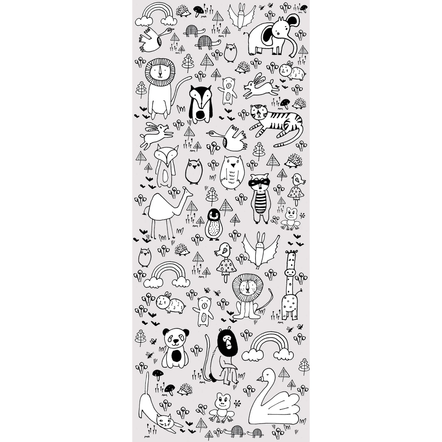 E-shop Komar Vliesová fototapeta Scribble Park 100 x 250 cm