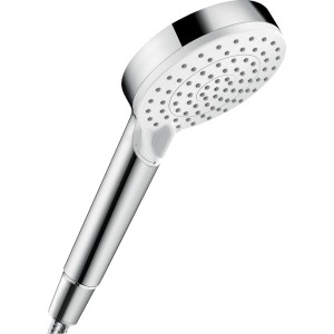 Ručná sprcha Hansgrohe Crometta Vario, 2 prúdy, biela/chróm, EcoSmart 9 l/min.