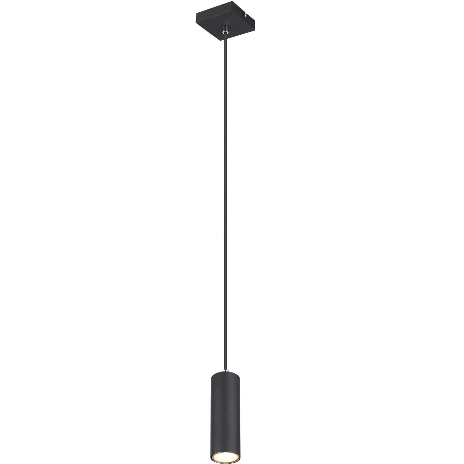 E-shop GLOBO Závesné 1bodové svietidlo ROBBY čierna GU10 35W 90 x 90 x 1200 mm