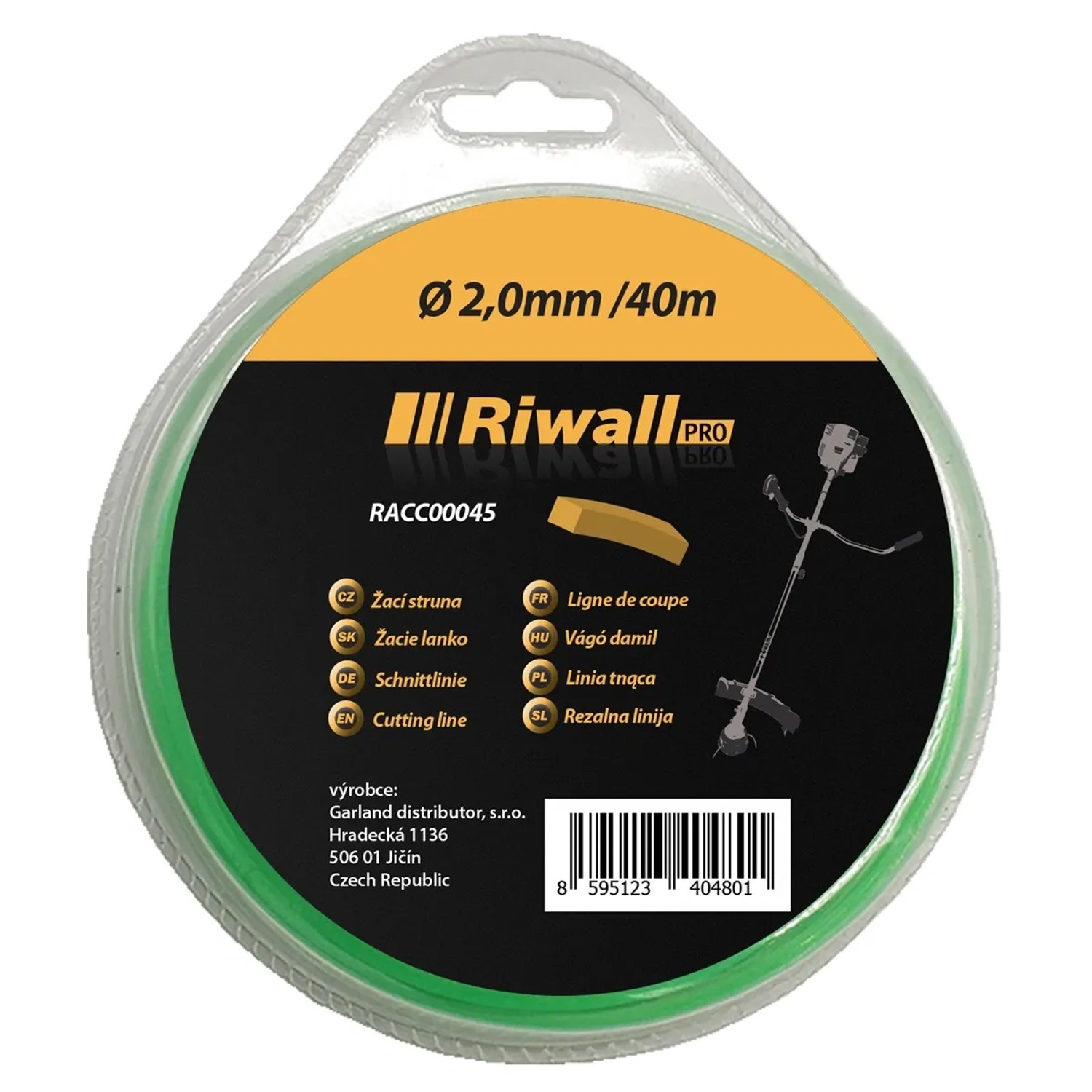 E-shop Riwall PRO Žacie lanko priemer 2 mm, dĺžka 40 m