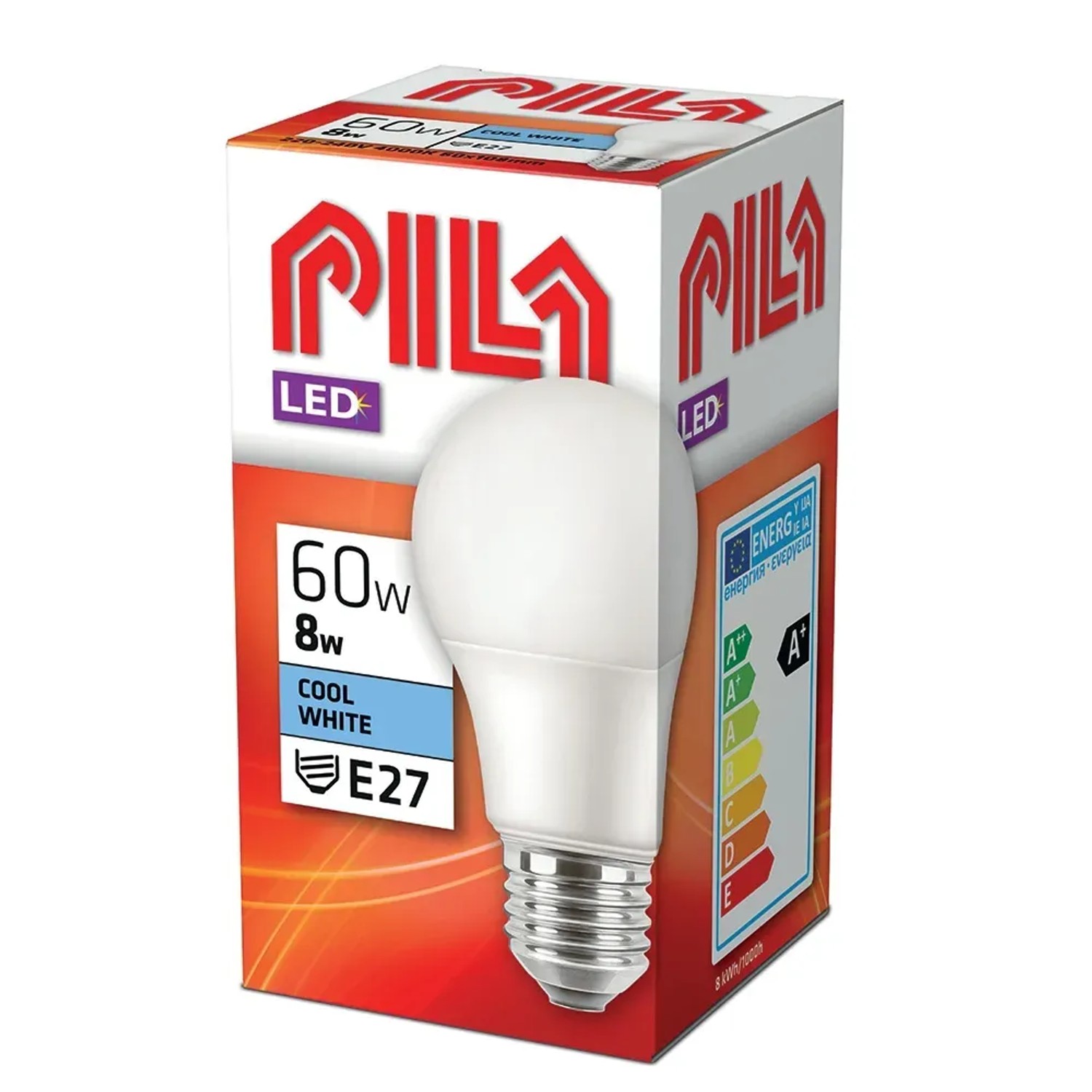 E-shop Philips LED žiarovka Pila E27, 8 W, 806 lm, 4000 K