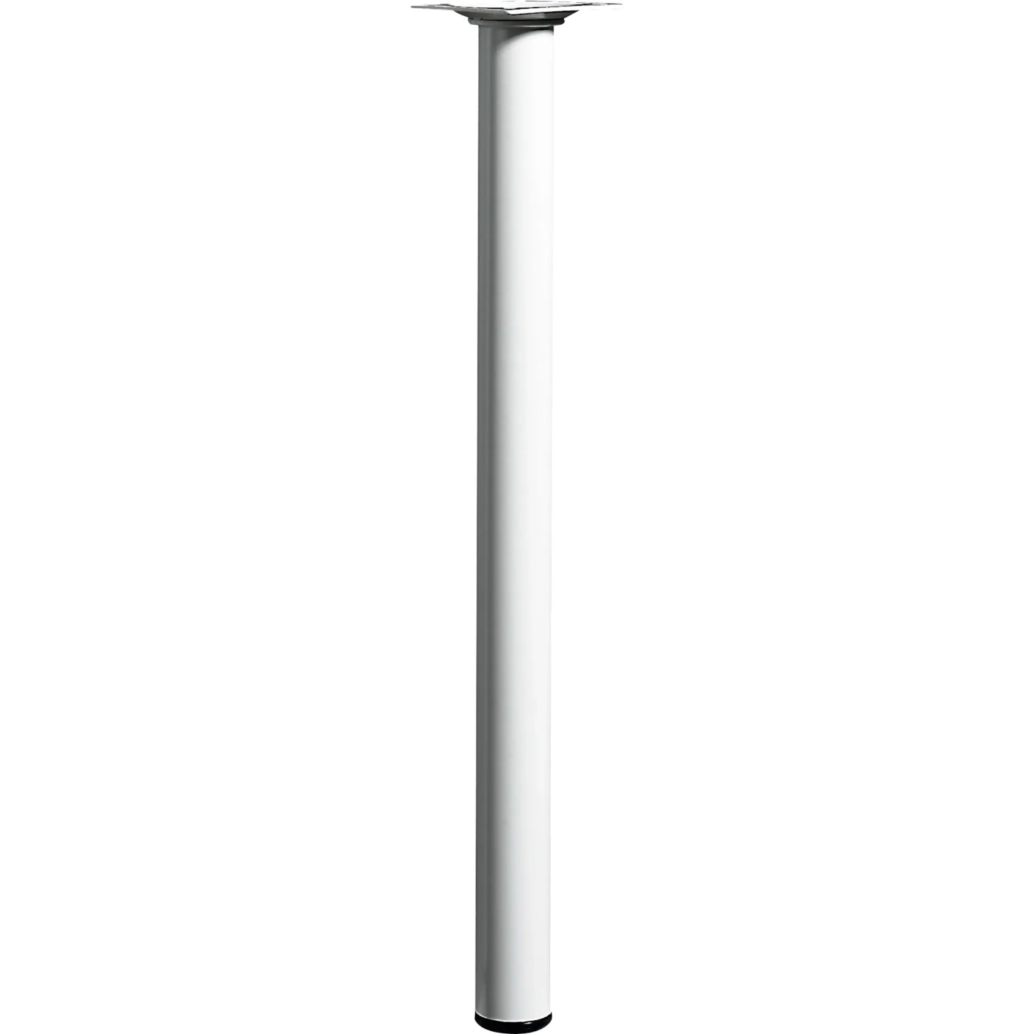 E-shop Hettich Nábytková noha guľatá, biela, pr. 30 x 400 mm
