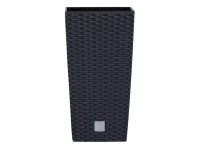 Prosperplast Kvetináč s vkladom Rato Square 26,5 cm, antracit