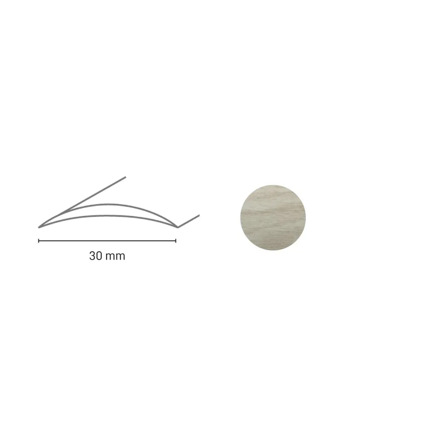 E-shop Döllken Profiles Prechodový profil DP 03 S Samolepiaca 30 x 930 mm, dub mocca