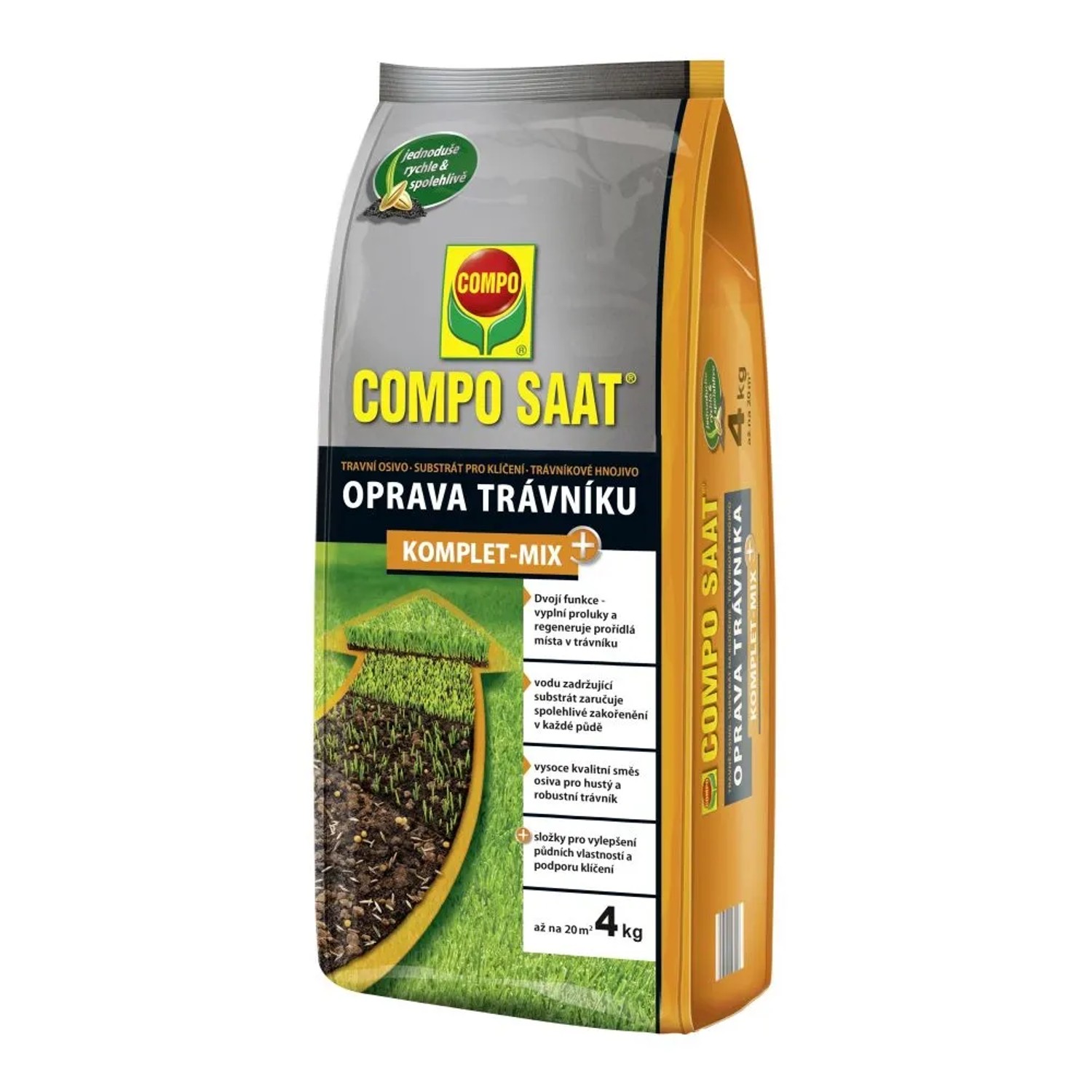 E-shop COMPO Obnova trávnika Komplet Mix+, 4 kg